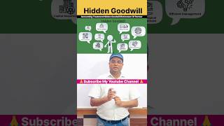 Hidden Goodwill l Accounting Treatment Of Goodwill Retirement of Partner#shorts #goodwill 💯