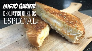 Como fazer um misto quente de quatro queijos ESPETACULAR