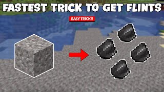 How to Get Flints in Minecraft (Bedrock/PE/Java) - EASY TRICK