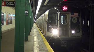 MTA Subways - Alstom R160A-1 #8545 on the (M) arriving into 135th Street