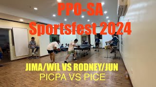 PPO-SA Sportsfest 2024 Championship Doubles Jima/Wil(PICPA) Vs Rodney/Jun(PICE)#Pingpong