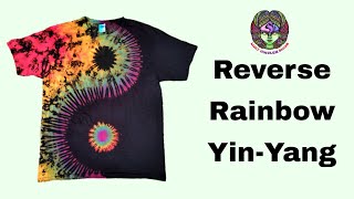 Bleach Yin-Yang Rainbow Reverse Tie Dye