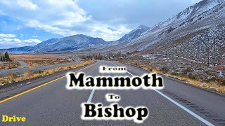 Drive from Mammoth Lakes CA to Bishop CA