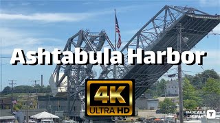 【4K】Ashtabula Ohio - Walking Tour - Harbor Area