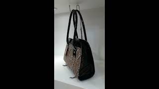 Cartera Animal Print Negra en Lima-Carteras Camelia-100% Fashion