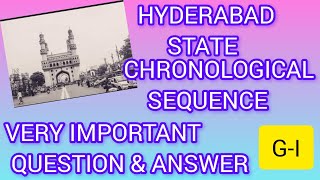 Chronological#questionandanswer#TSPSC#Hyderabadstate