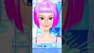 Frozen Ice Queen - Beauty SPA | Hair Styles & Lens 💇| Makeover of Queen #makeup #trending #shorts