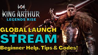 GLOBAL LAUNCH! Beginners Tips, Codes and Global Launch Fun! | King Arthur Legends Rise