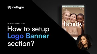 How to setup "Logo Banner" section in Wonder Theme?