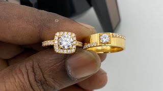 Gold couple rings