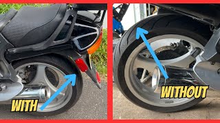 I made my BMW R1100rt look 10X's better by installing a fender eliminator kit!