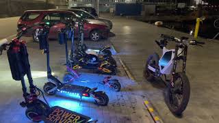 Electric Scooters meet up 4K HDR