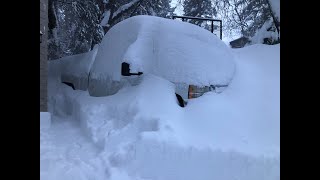 Big Bear Snowmageddon is done! Time to Dig out ☀️  March 2nd 2023