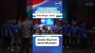 Momen AHY serahkan rekomendasi calon walikota Bogor #demokrat #ahy #pilkadabogor