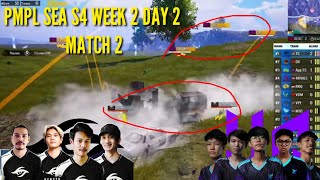 TEAM SECRET DI HUJANI GRANAT OLEH TEAM YG,, APA YANG TERJADI | PMPL SEA S4 WEEK 2 DAY 2 MATCH 2