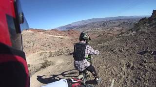 winter gravity downhill practice run at bootleg canyon