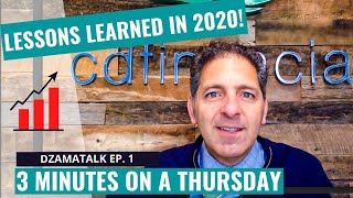 Financial Lessons learned in 2020: FIRST EDITION! DzamaTalk Ep.1