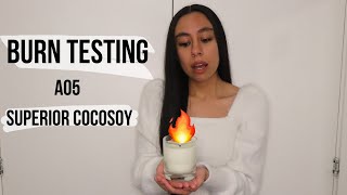 BURN TESTING A05 SUPERIOR COCOSOY WAX|Pt.3