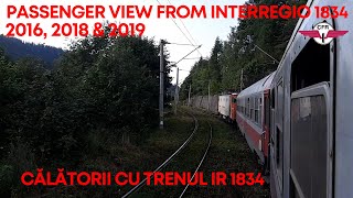 Passenger View între/between Oradea și/and Iași filmat din/shot from InterRegio 1834