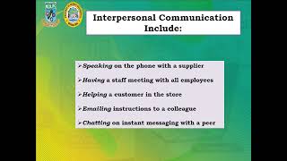 26  Interpersonal Communication in Business Lesson