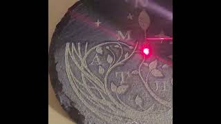 Fiber Laser Slate Engraving with Commarker B4 30W Fiber Laser Machine Raycus 110 mm Lense