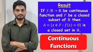 Example of continuous function  | L19 | TYBSc Maths | Continuous Functions @ranjankhatu