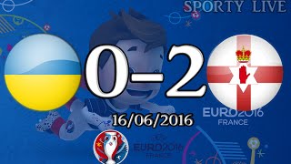 Ukraine vs N.Ireland (0-2) • All Goals • 16/06/2016 • EURO 2016 •