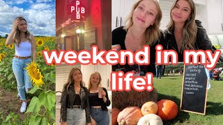 VLOG: weekend in my life! | going out to the bar, apple picking, working out!