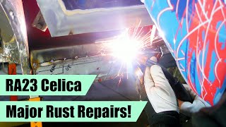 Dogleg Rust Repair - So much metal! - RA23 Toyota Celica Restomod (Part 26)