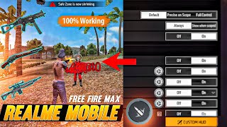 Realme Device Free Fire ⚡ New Headshots Settings [ OB40 ] Update Free Fire ✅