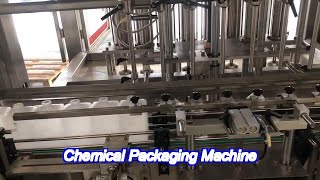 100ml-1l 8 nozzles automatic plc controlled chemical packaging machine for ethyl alcohol