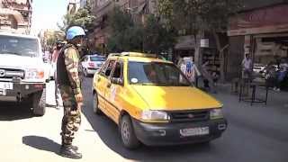 DAMASCUS, SYRIA: UN OBSERVERS on PATROL: 30May (UNSMIS)