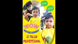 WOW ALFATIH POTONG RAMBUT DI SALON PROFESSIONAL???