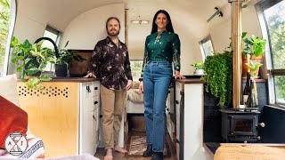 Vintage Airstream to GORGEOUS Minimalist Tiny Home | FULL Build Start to Finish