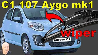 Citroen C1 Front Wiper Blade Replacement | How To | Easy DIY