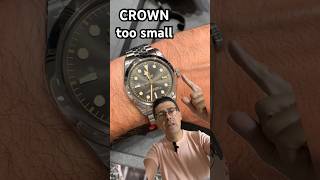 New Tudor Black Bay 36 crown is small