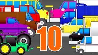 Have Fun Counting to 10 - Counting Trucks for Toddlers