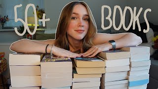 the BIGGEST book haul I have ever done... its over 50 books