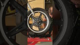 Front tire removal - Honda Hawk  #acecafebikes