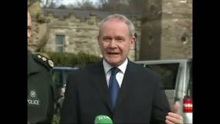 Martin McGuinness Stands with the Police Service of Northern Ireland