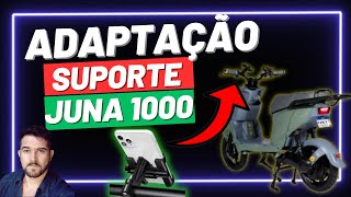 Juna 1000 w nxt Adaptação suporte para celular (motoVlog)