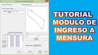 Modulo de ingreso a mensura - MIN, XML