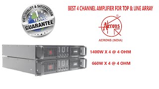 AERONS LA6004 & LA14004 4Ch Amplifier (In Hindi)