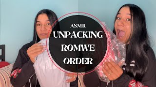 Unpacking ROMWE Order | ASMR Soft Spoken + Packages Crinkling