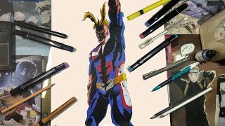 Drawing All Might-Boku No Hero Academia