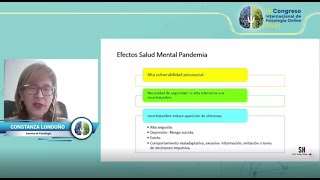 Impacto Emocional del COVID 19 y cómo promover el buen afrontamiento. CONSTANZA LONDOÑO.