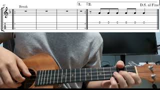 Viva La Vida (Coldplay) - Easy Beginner Ukulele Tab With Playthrough Tutorial Lesson