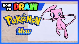 How to draw Pokémon | Mew |  Easy Kids Drawing | Step by Step | Kids Animation Star