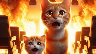 plane crash? what happened to the cat family #cat #catcute #sad #meow ##mother