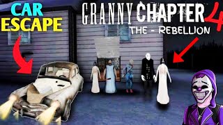 Granny Chapter 4 The Rebellion Car Escape Full Gameplay video 😳